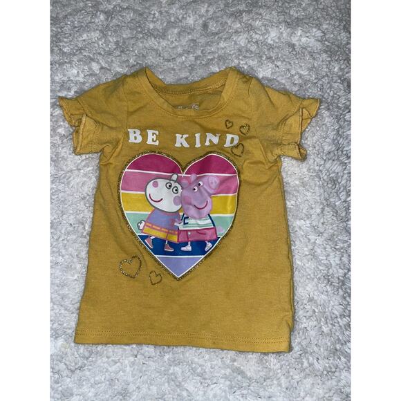 Peppa Pig girls sz. 12 month yellow tee. Cute, fun - Picture 1 of 5